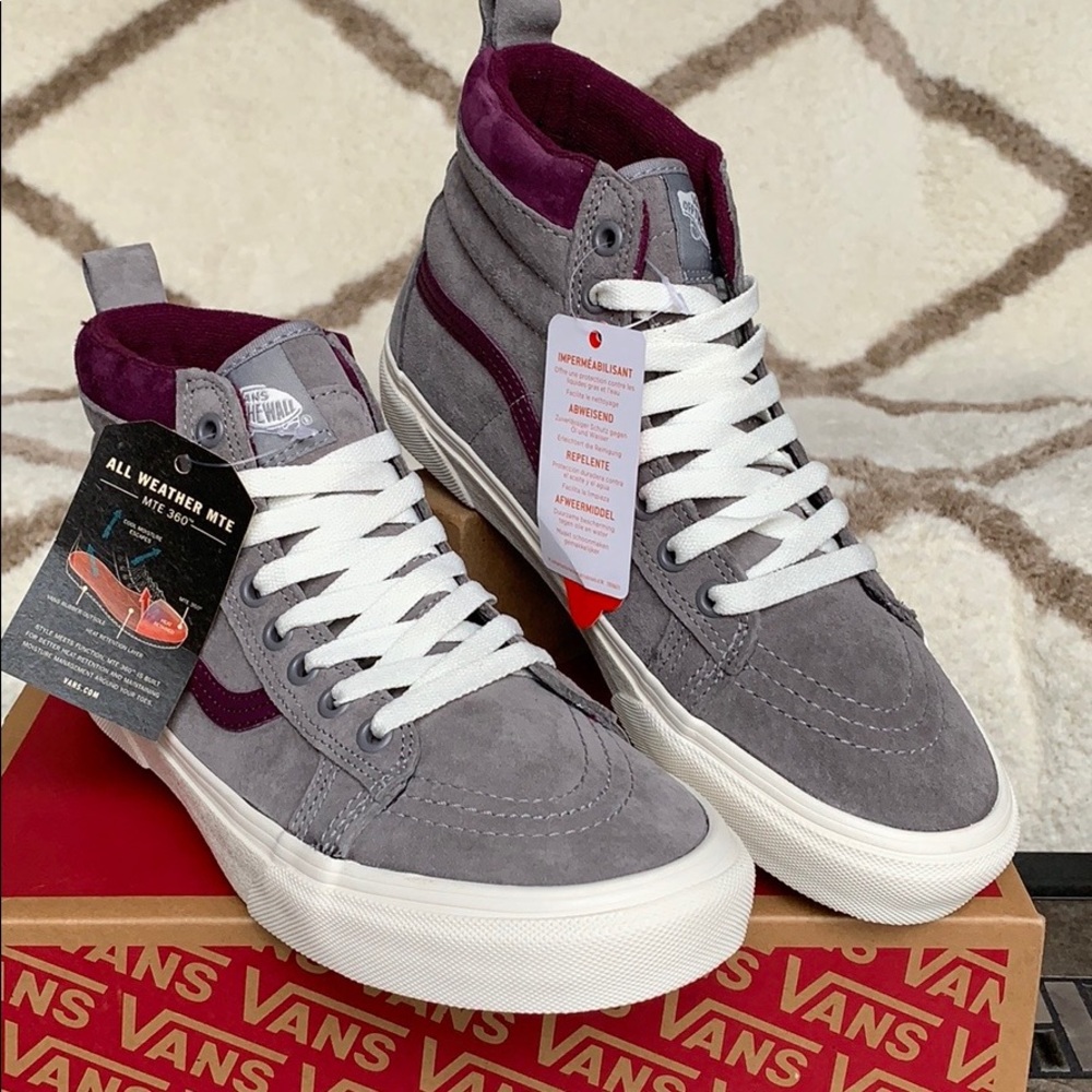 VANS SK-8-HI MTE FROST GRAY/PRUNE WMNS - Picture 13 of 16